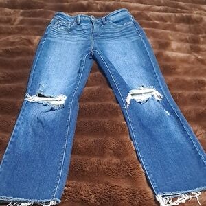 Buckle Black Cropped Straight Jeans 27×28